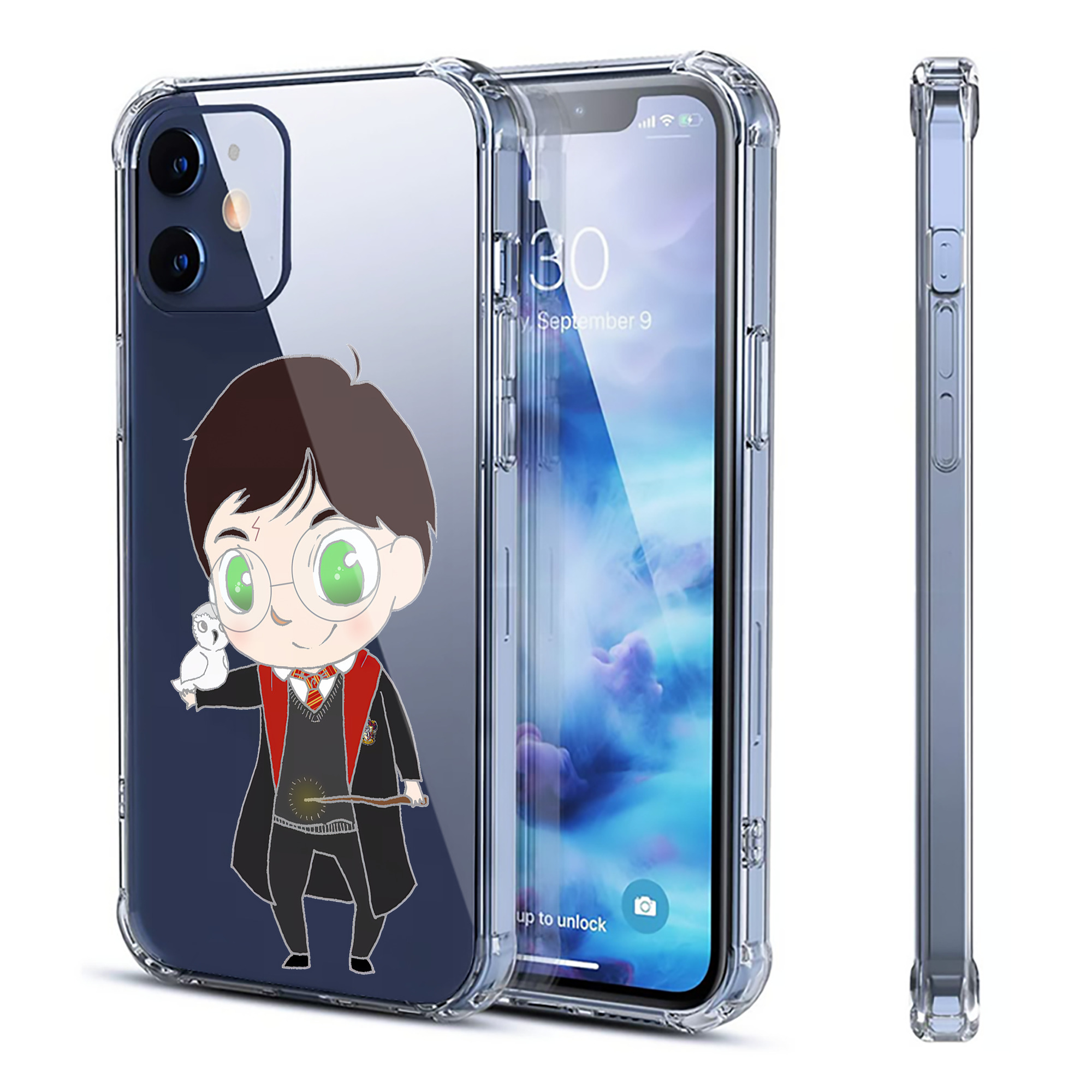 （画像用） Harry Potter ハリー・ポッターシリーズ 【iPhone 12シリーズ対応】透明スマホケース（クリアソフトケース）